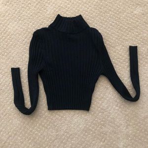 Cropped Black Sweater
